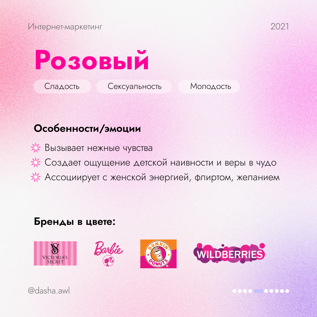 Психология и значения розового цвета на примере известных брендов / skillbox media