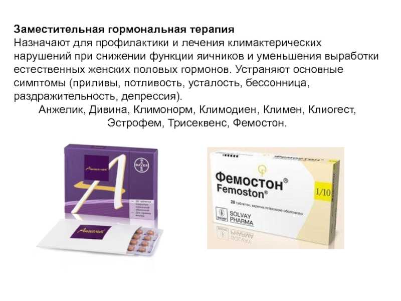 Гормональные препараты при климаксе нового поколения