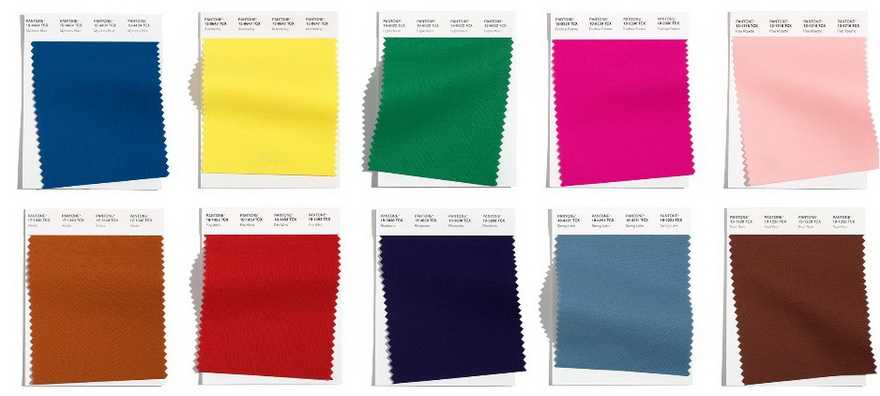 Модная палитра от pantone на сезон осень-зима 2023-2024
