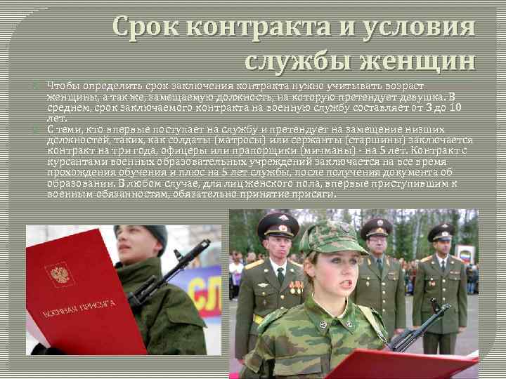 Служба женщин в армии