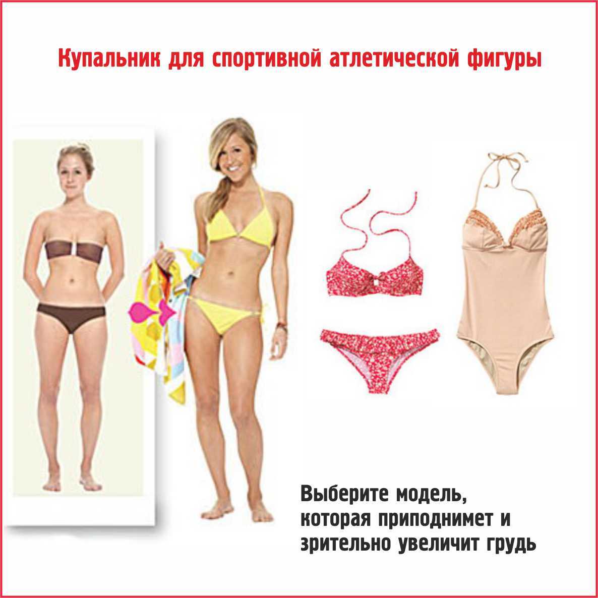 Как в купальнике скрыть живот, маленькую грудь, толстые бедра?